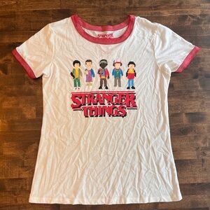 Stranger Things Netflix merch thin cotton large tee